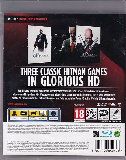 Hitman HD Trilogy - PS3 (A Grade) (Genbrug)
